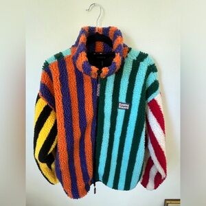 Rowing blazers M Men’s/unisex fleece Sherpa pinstripe colorful zip up